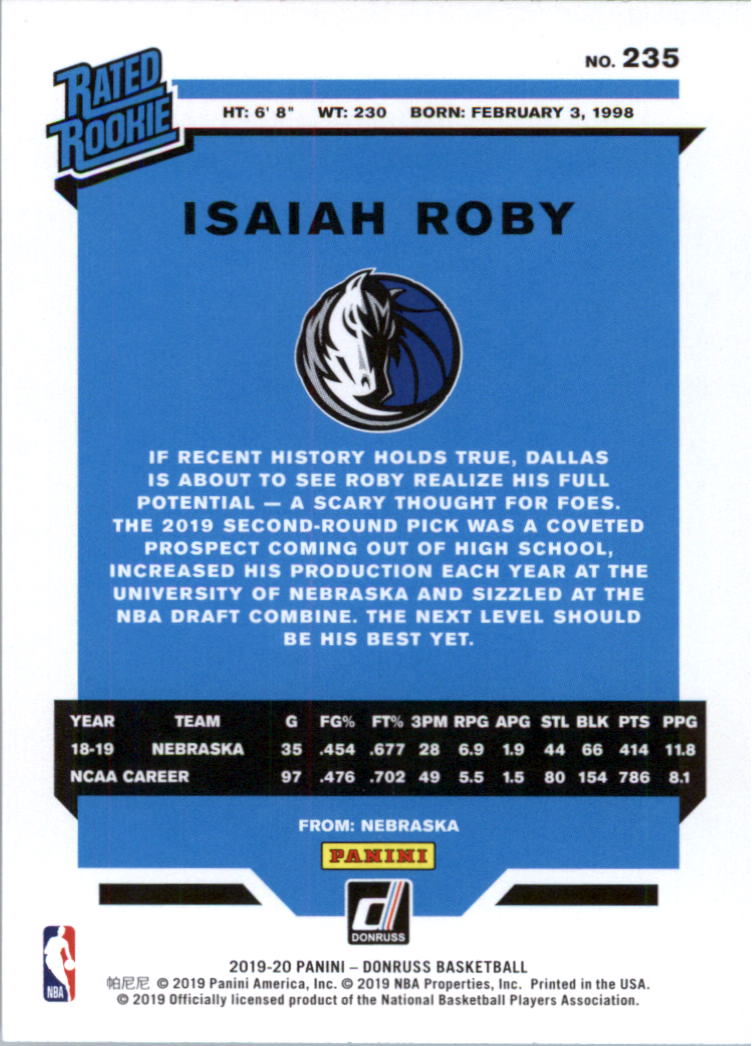 2019-20 Donruss Basketball Card Pick (Base)