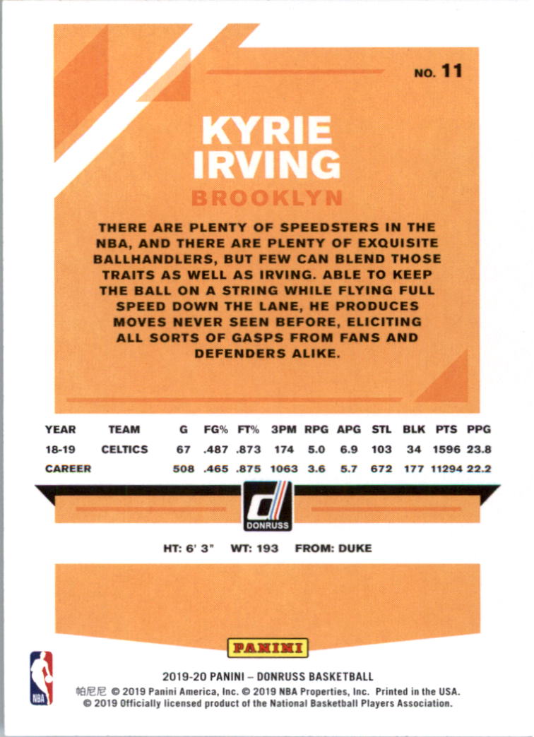 2019-20 Donruss Basketball Card Pick (Base)