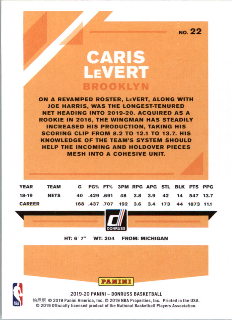 2019-20 Donruss Basketball Card Pick (Base)