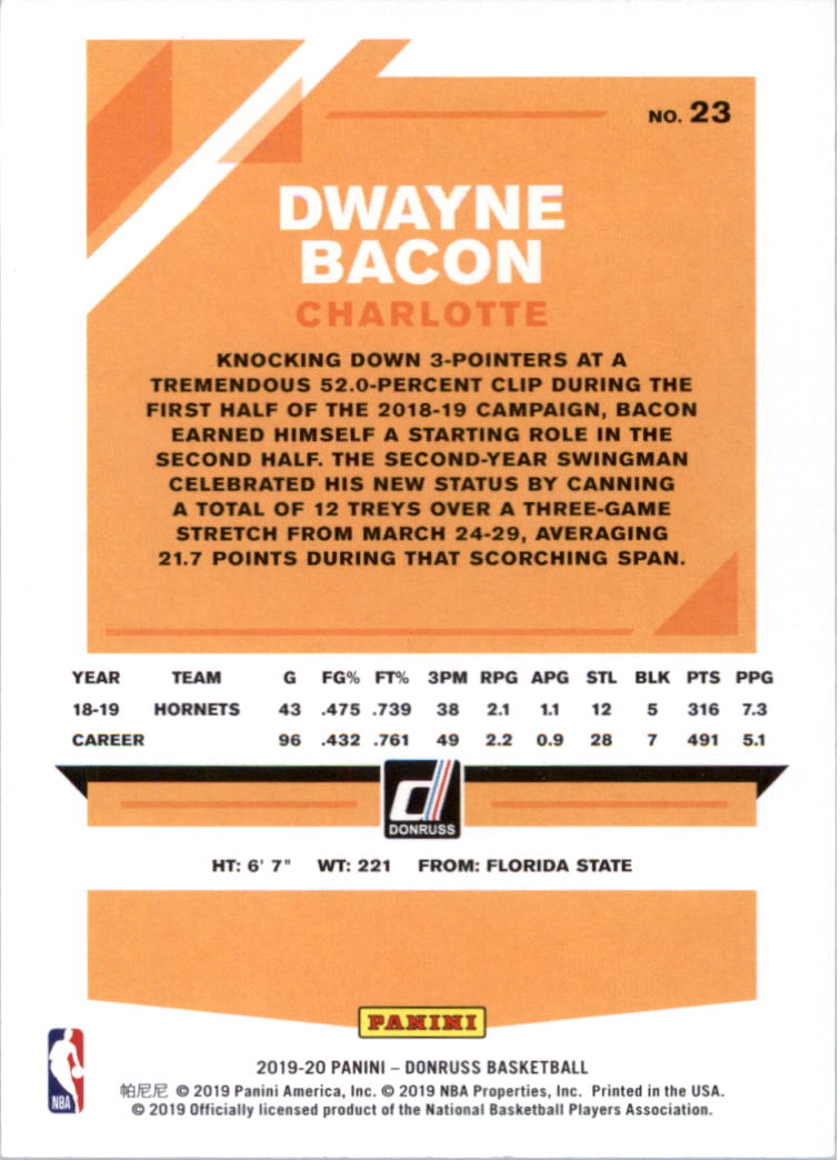 2019-20 Donruss Basketball Card Pick (Base)