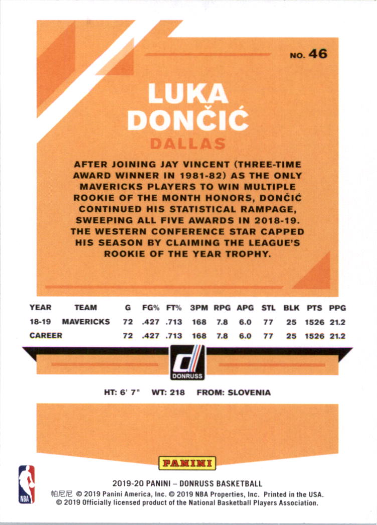 2019-20 Donruss Basketball Card Pick (Base)