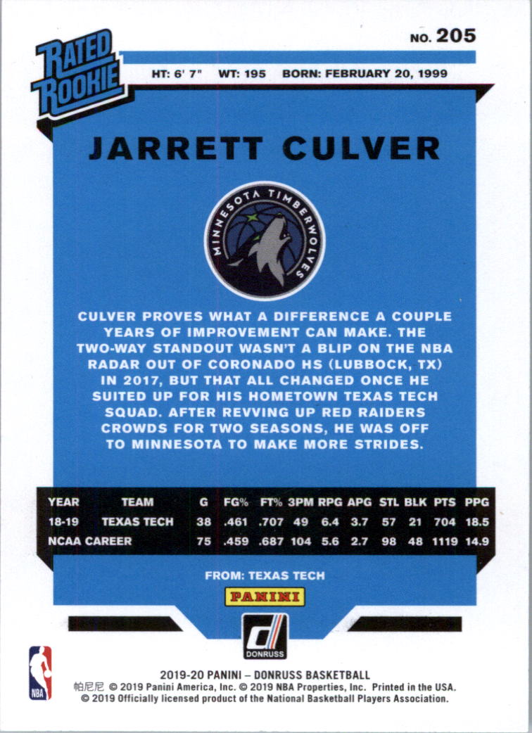 2019-20 Donruss Basketball Card Pick (Base)