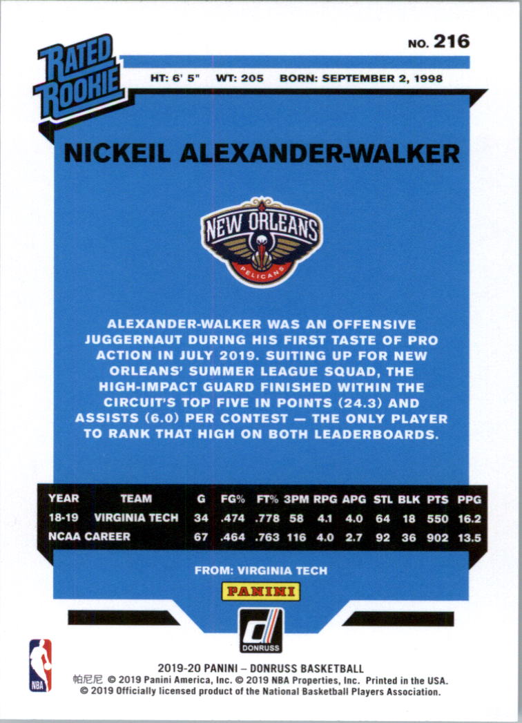 2019-20 Donruss Basketball Card Pick (Base)