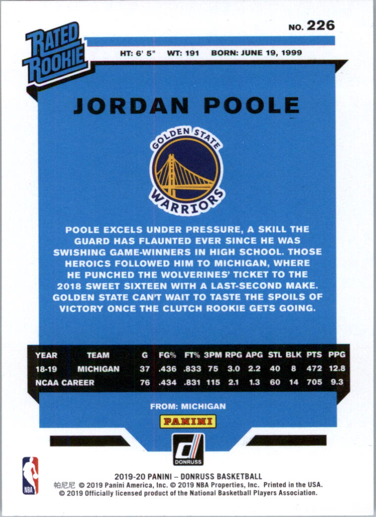 2019-20 Donruss Basketball Card Pick (Base)