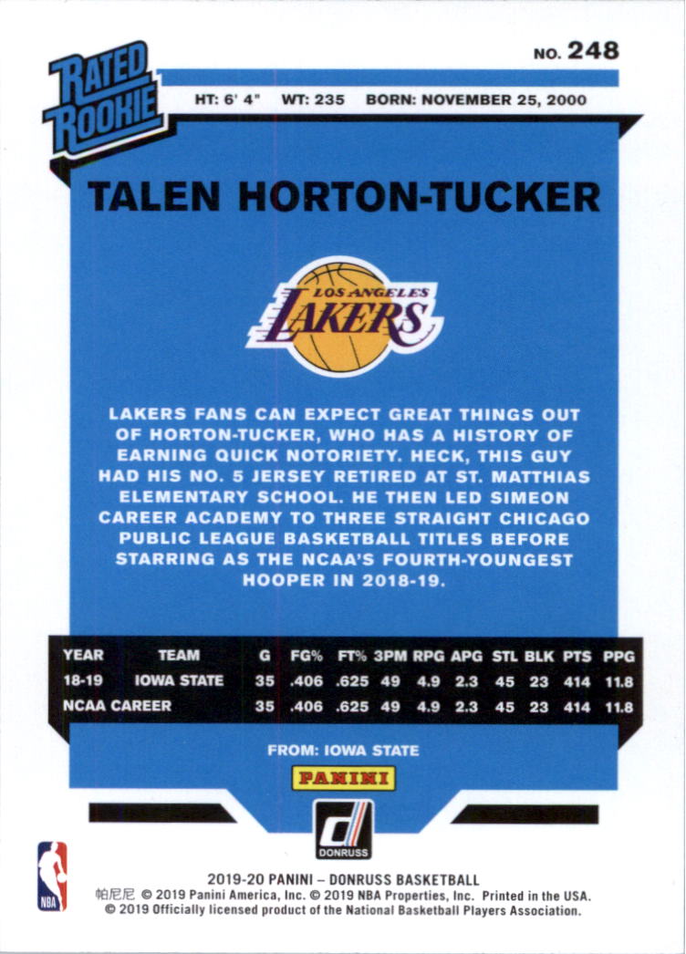 2019-20 Donruss Basketball Card Pick (Base)