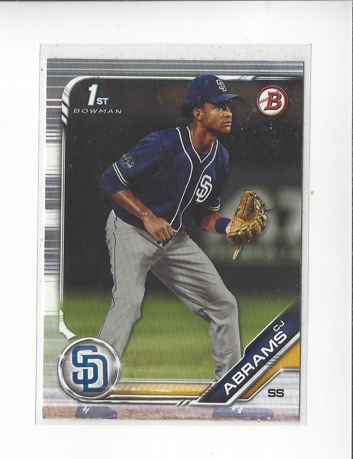 2019 Bowman Draft #BD85 CJ Abrams