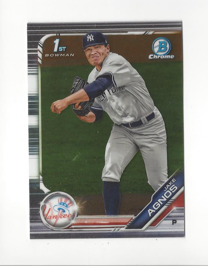 2019 Bowman Chrome Draft #BDC72 Jake Agnos