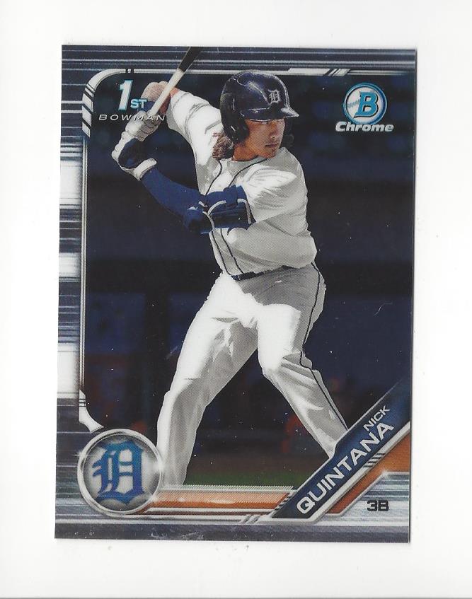 2019 Bowman Chrome Draft #BDC105 Nick Quintana