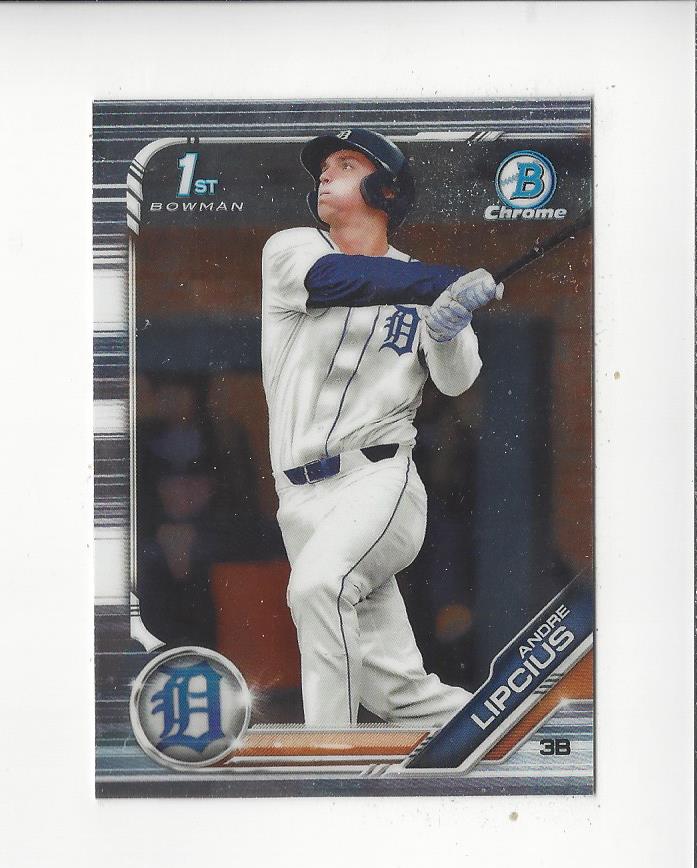 2019 Bowman Chrome Draft #BDC108 Andre Lipcius