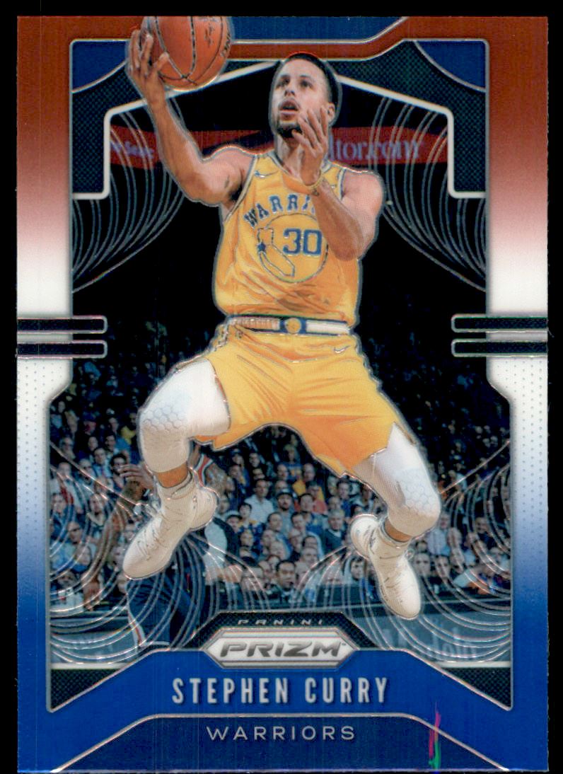 2019-20 Panini Prizm Prizms Red White and Blue #98 Stephen Curry