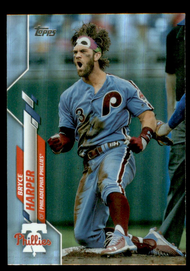 Bryce Harper 2020 Topps Chrome Philadelphia Phillies Baseball Card