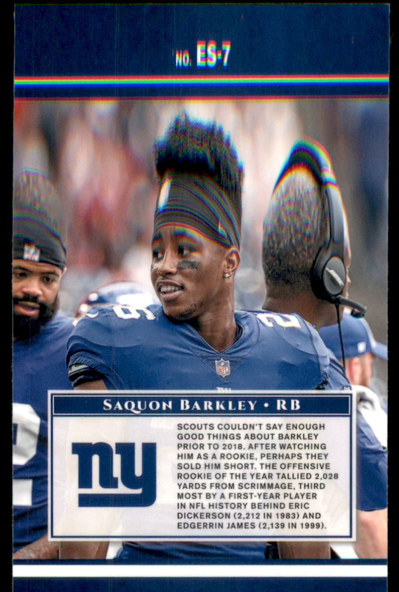 2019 Donruss Optic Elite Series #7 Saquon Barkley