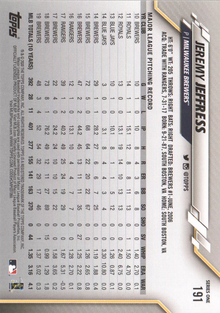 2020 Topps Baseball BASE Cards : Pick from List (#1-258) - Picture 371 of 501