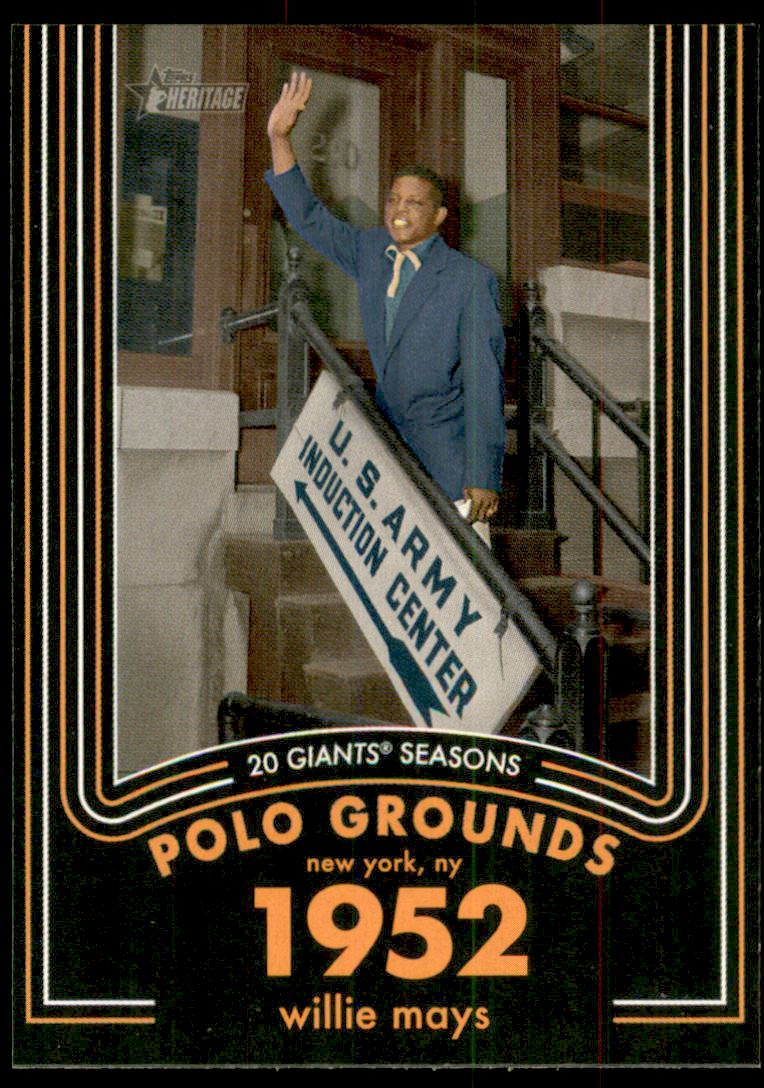 2020 Topps Heritage 20 Gigantic Seasons #3 Willie Mays