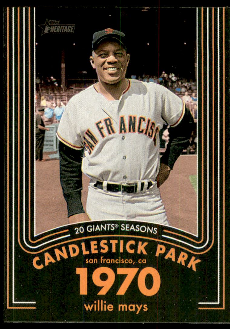 2020 Topps Heritage 20 Gigantic Seasons #18 Willie Mays