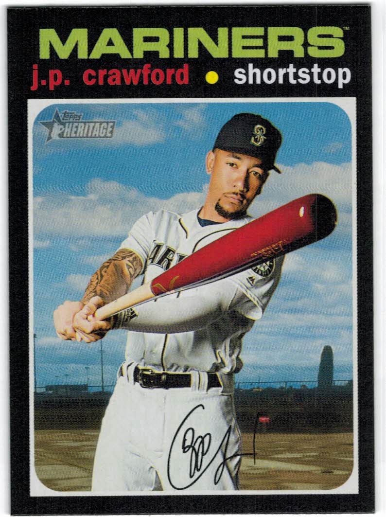  2022 Topps Heritage #316 J.P. Crawford Seattle