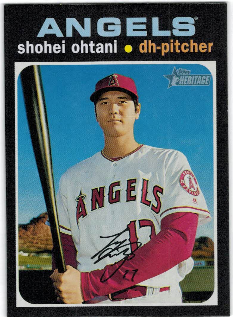 ohtani shohei topps heritage プリントサイン セット Topps Heritage 