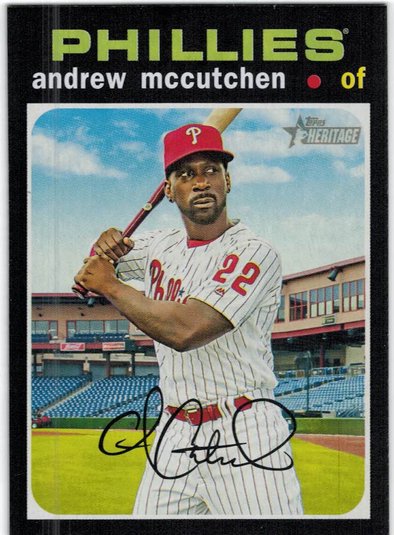  2020 Topps Heritage #456 Andrew McCutchen SP : Collectibles &  Fine Art