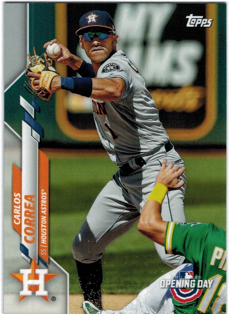  2020 OPENING DAY #134 MICHAEL BRANTLEY ASTROS BASEBALL