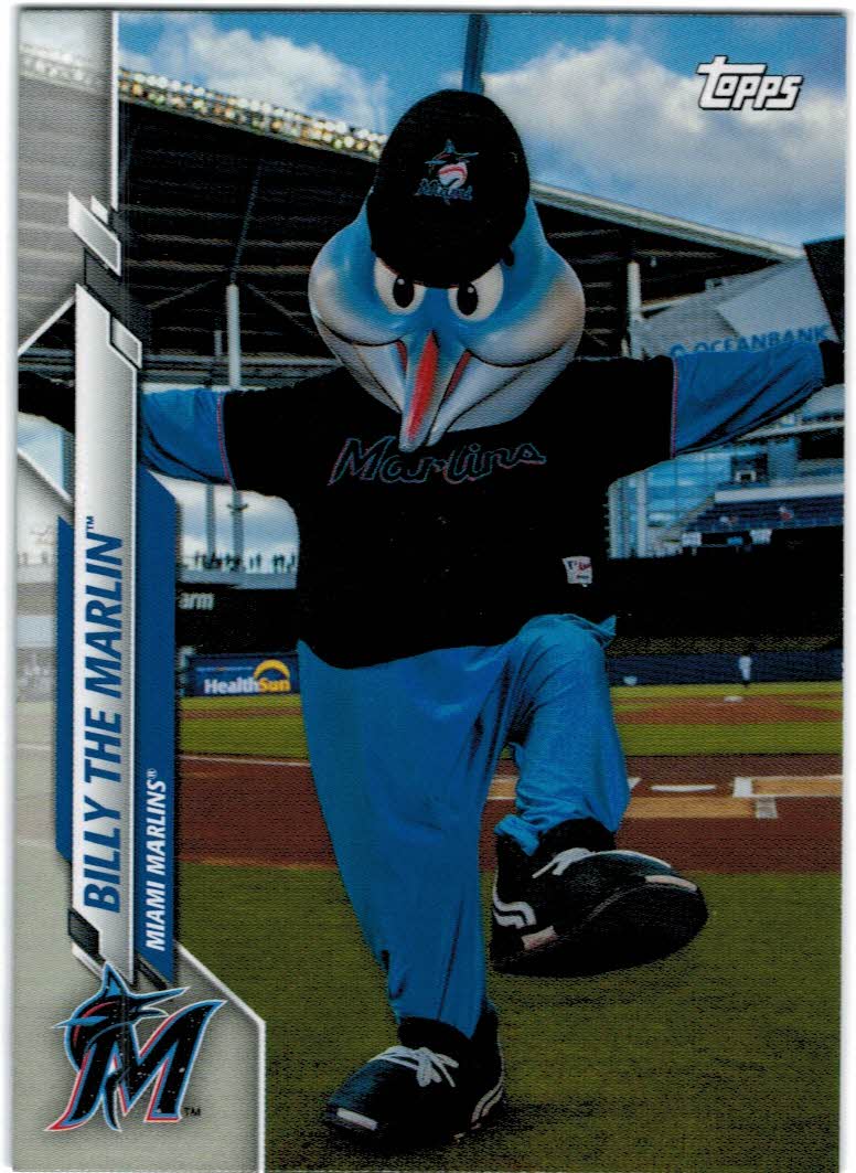 2022 Topps Opening Day Mascots M-11 Billy The Marlin Miami Florida Baseball  Team