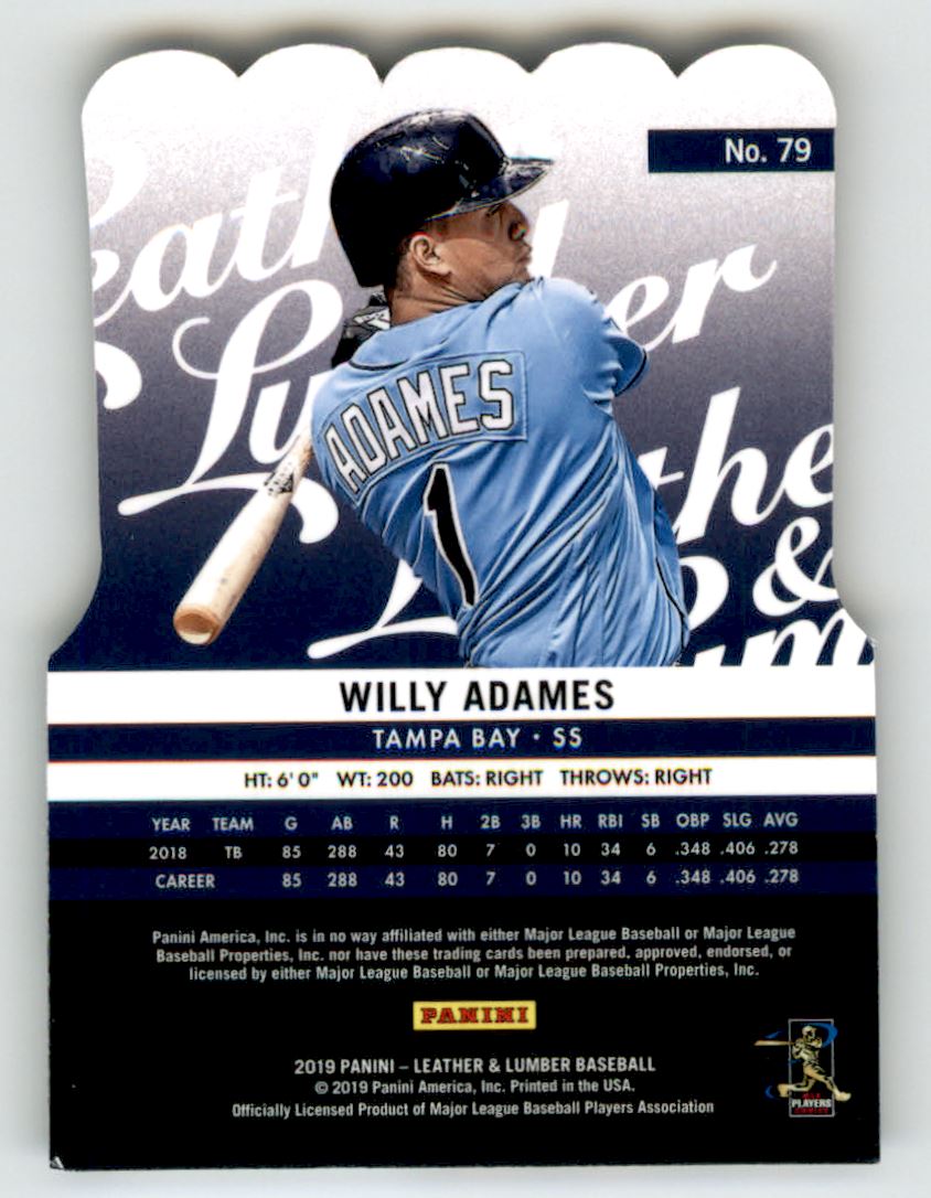 2019 Panini Leather and Lumber Die Cut #79 Willy Adames