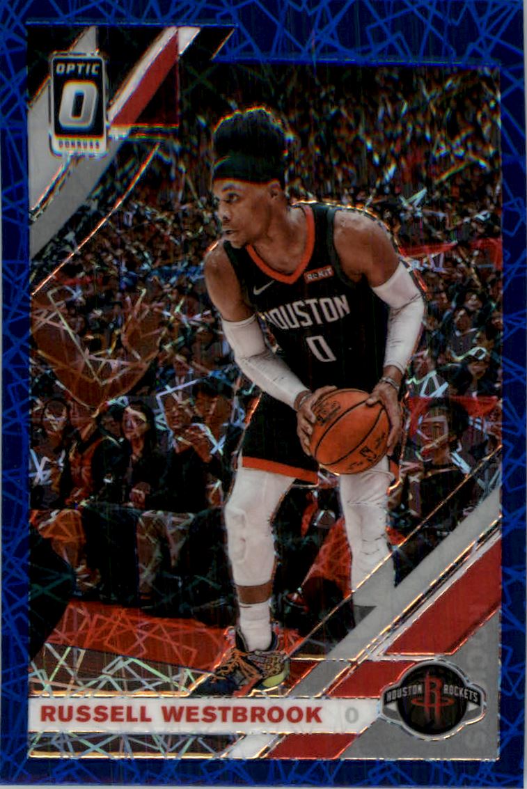 2019-20 Donruss Optic Blue Velocity #58 Russell Westbrook