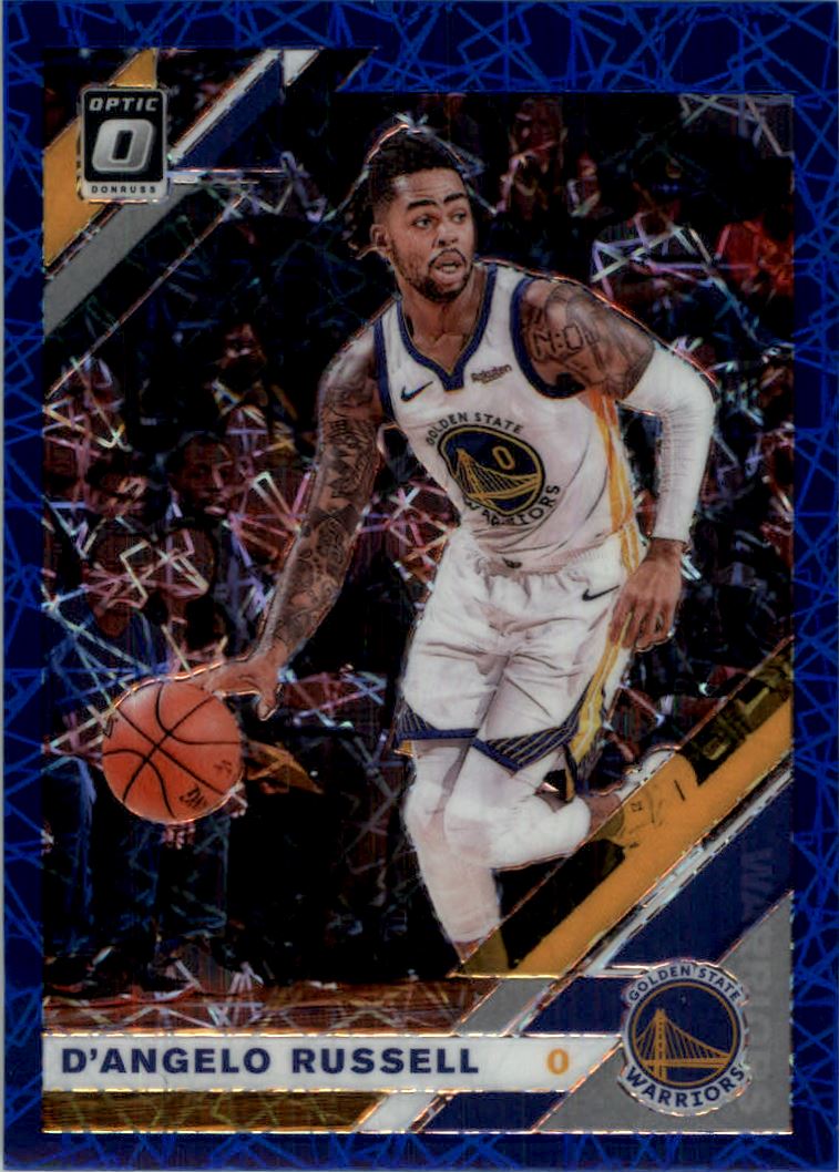 2019-20 Donruss Optic Blue Velocity #28 D'Angelo Russell