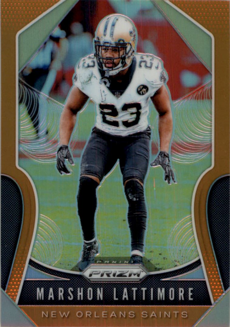 2019 Panini Prizm Prizms Orange #190 Marshon Lattimore