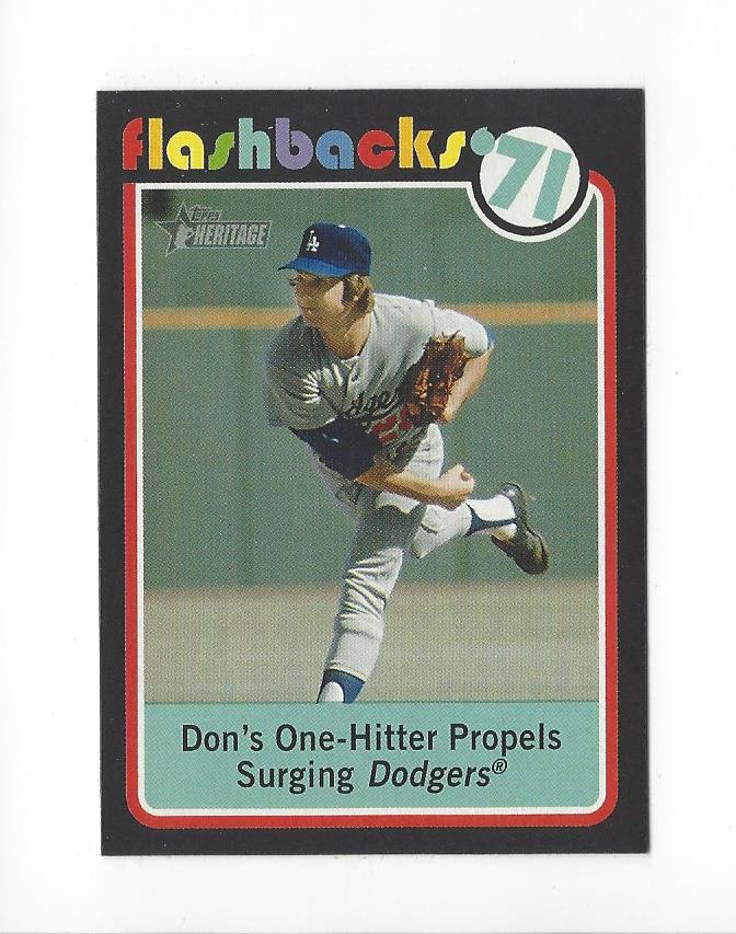 2020 Topps Heritage Baseball Flashbacks #BF8 Don Sutton