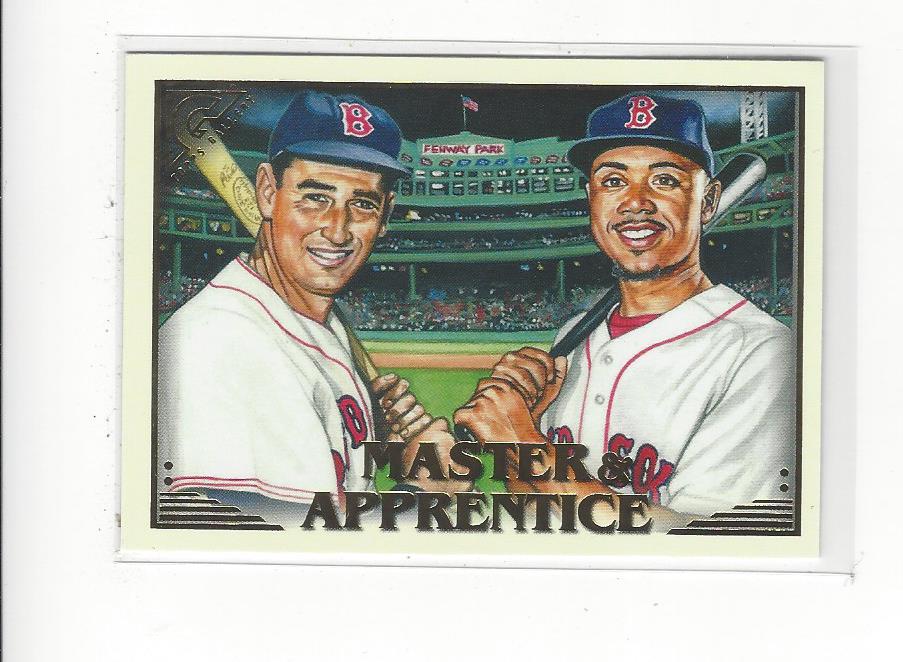 2019 Topps Gallery Master and Apprentice #MAWB Ted Williams/Mookie Betts