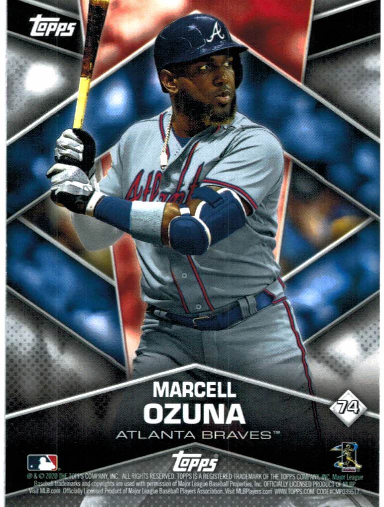 2020 Topps Stickers Cards #74 Marcell Ozuna