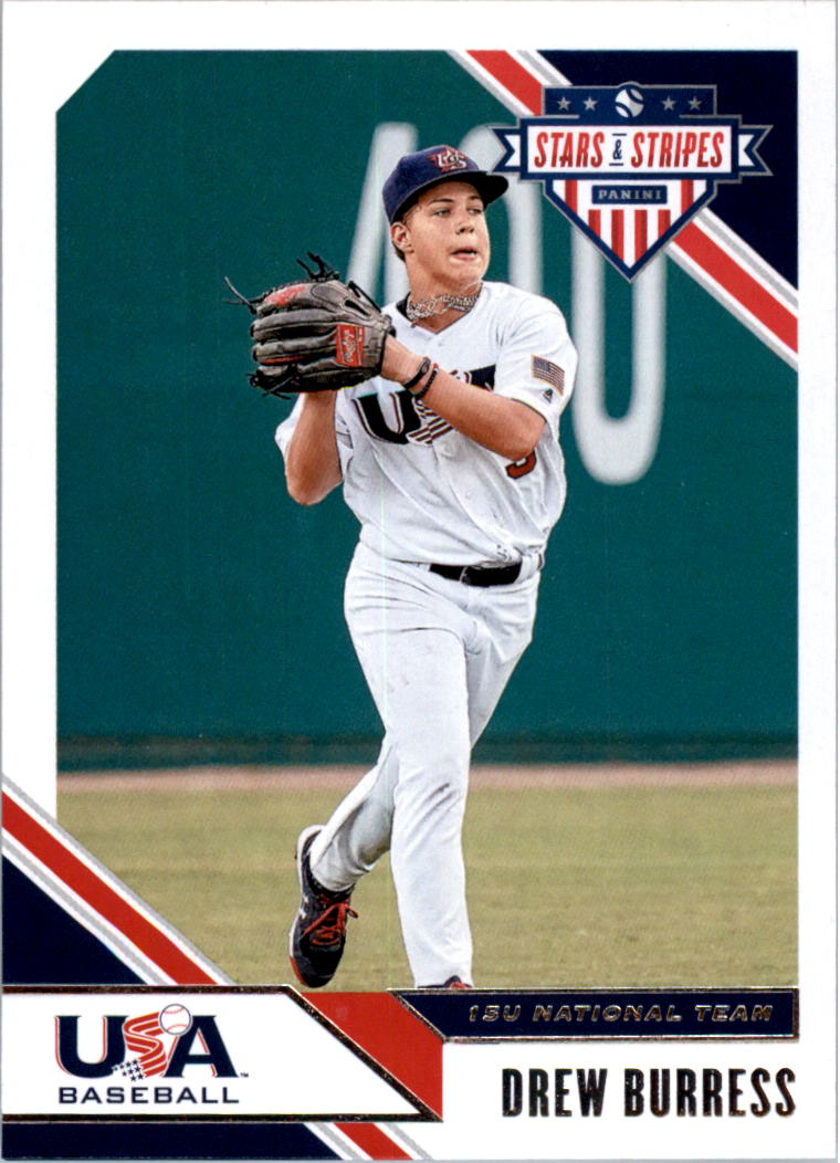2020 USA Baseball Stars and Stripes #53 Drew Burress - NM-MT