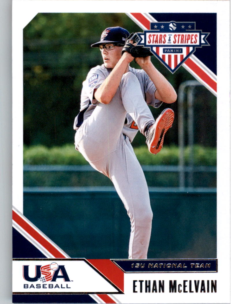 2020 USA Baseball Stars and Stripes 65 Ethan McElvain NMMT Triple