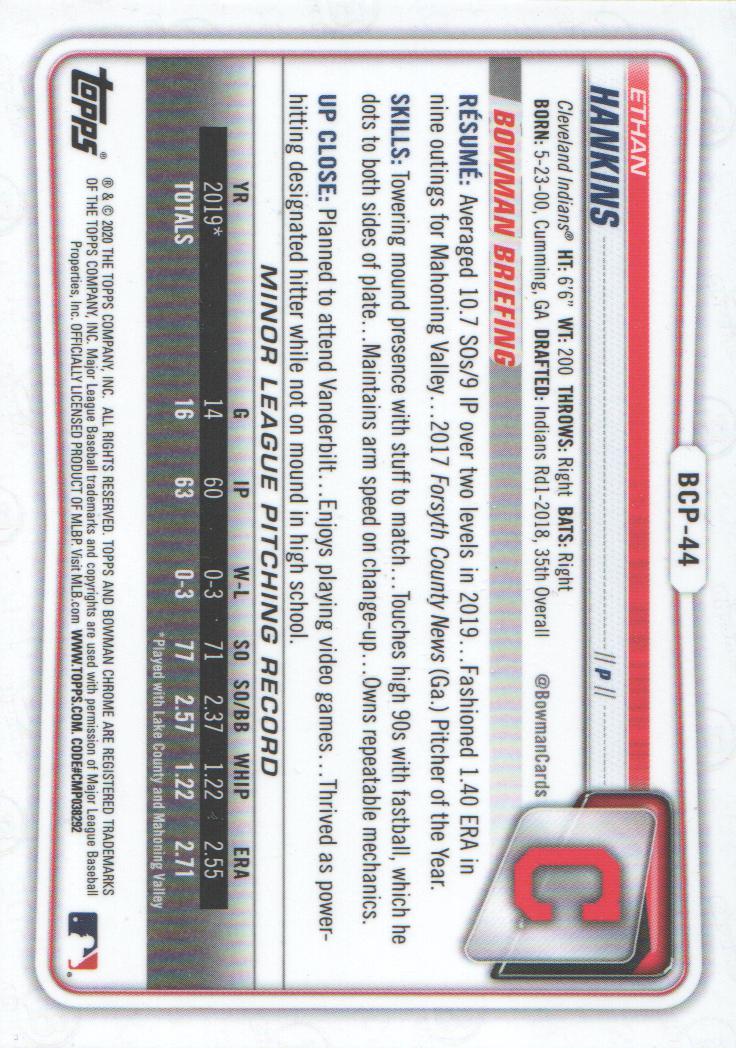 2020 Bowman Chrome Prospects Baseball BASE Cards: Pick from List - Picture 79 of 336