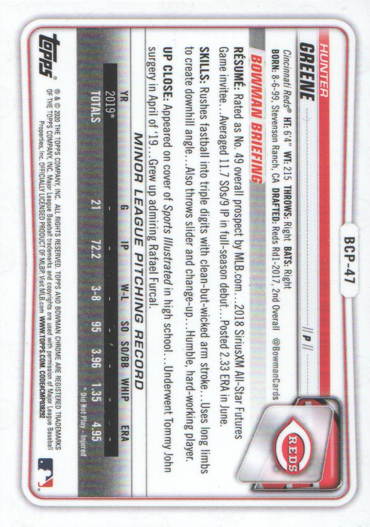 2020 Bowman Chrome Prospects Baseball BASE Cards: Pick from List - Picture 83 of 336