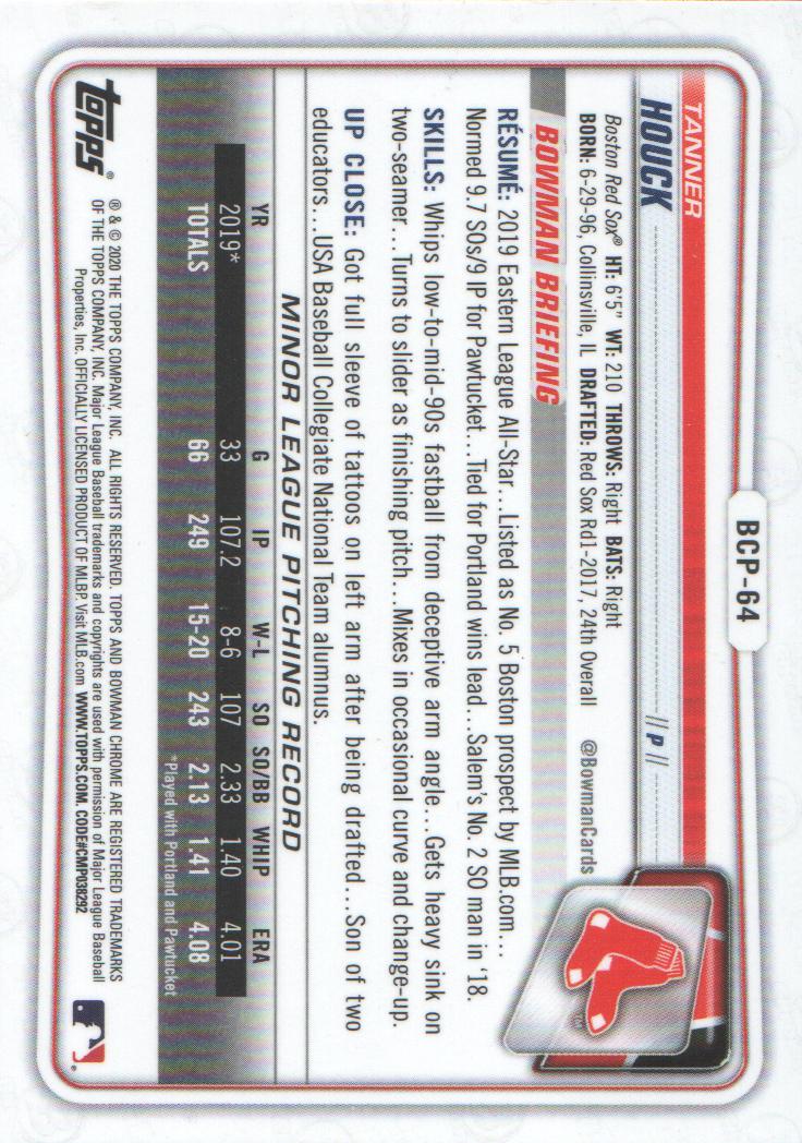 2020 Bowman Chrome Prospects Baseball BASE Cards: Pick from List - Picture 111 of 336