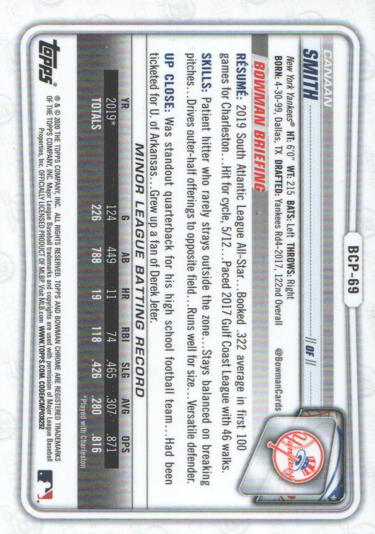 2020 Bowman Chrome Prospects Baseball BASE Cards: Pick from List - Picture 121 of 336