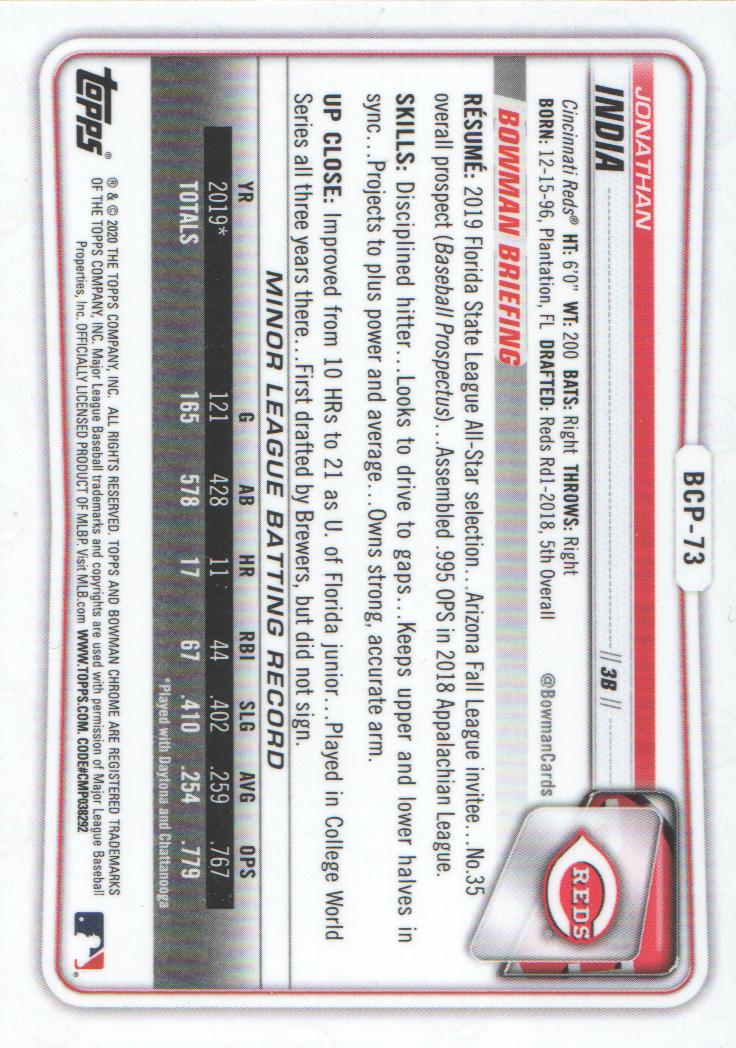 2020 Bowman Chrome Prospects Baseball BASE Cards: Pick from List - Picture 127 of 336