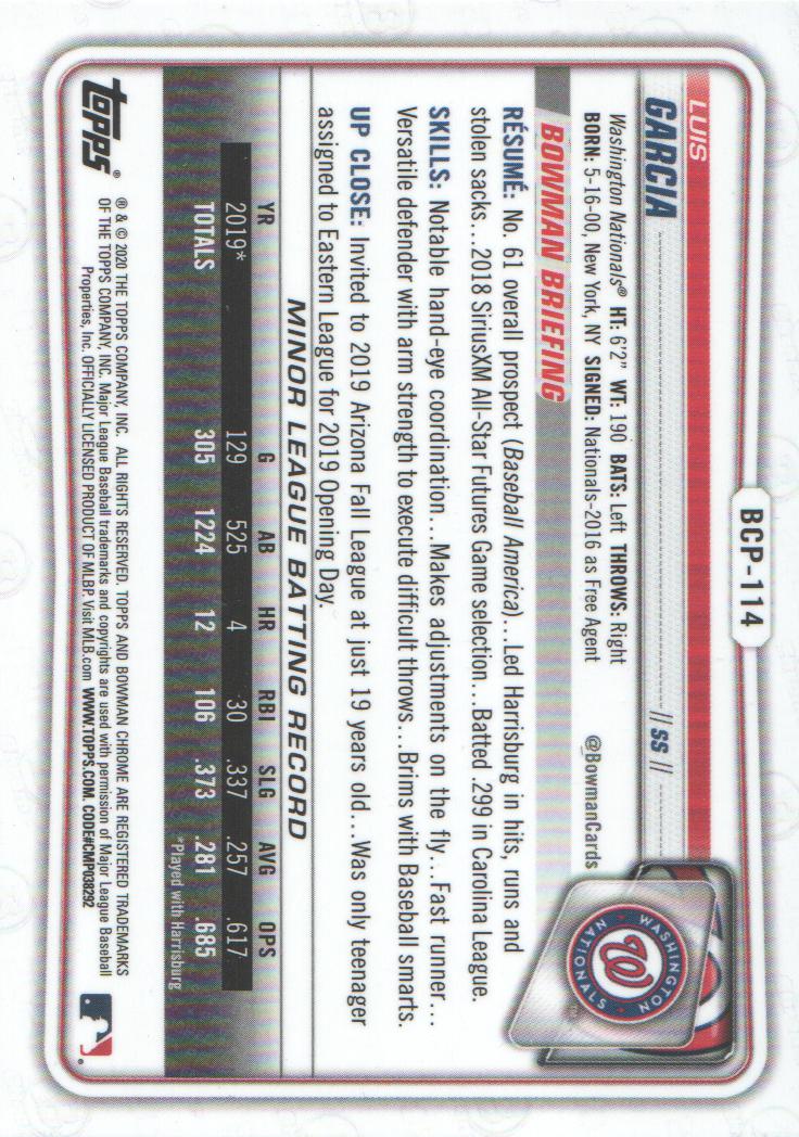 2020 Bowman Chrome Prospects Baseball BASE Cards: Pick from List - Picture 197 of 336