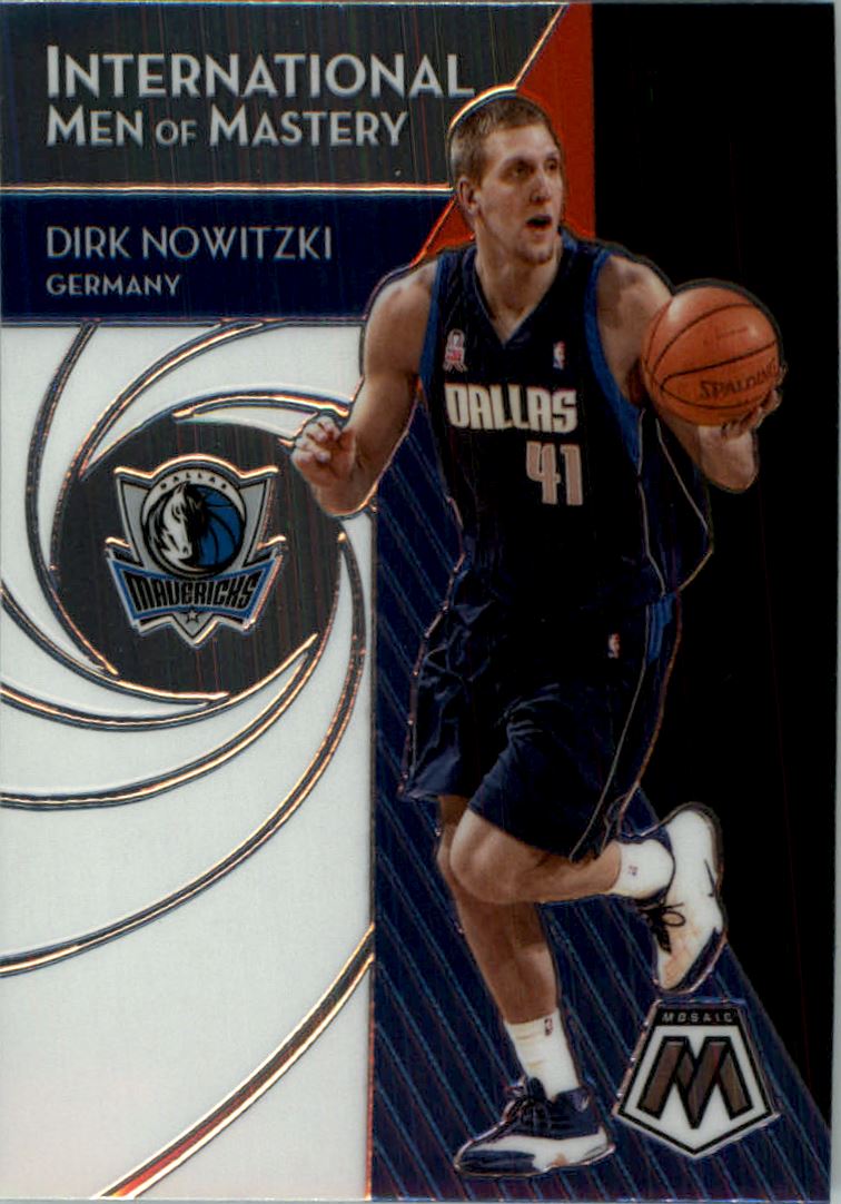 2019-20 Panini Mosaic International Men of Mastery #15 Dirk Nowitzki