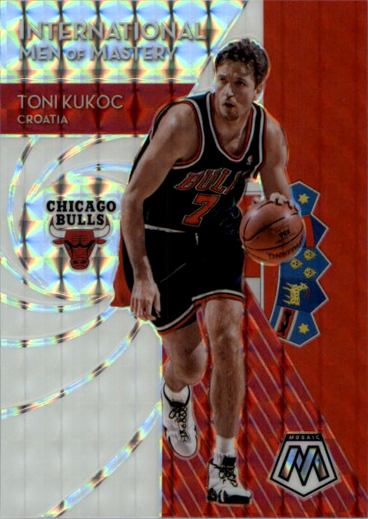 2019-20 Panini Mosaic International Men of Mastery Mosaic #5 Toni Kukoc