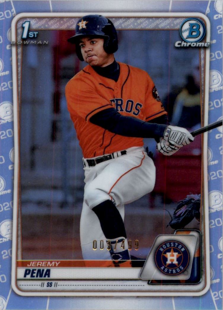 2020 Bowman Chrome Prospects Refractors #BCP61 Jeremy Pena