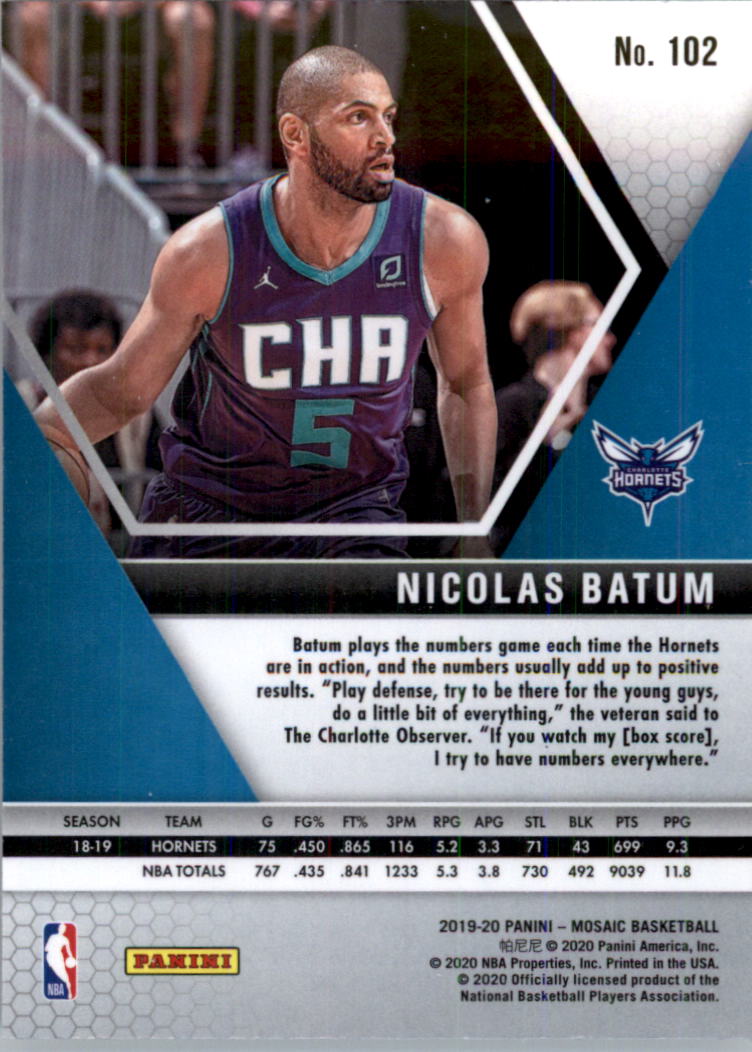 2019-20 Panini Mosaic Basketball Card Pick (Base) 101-300 - Picture 5 of 395