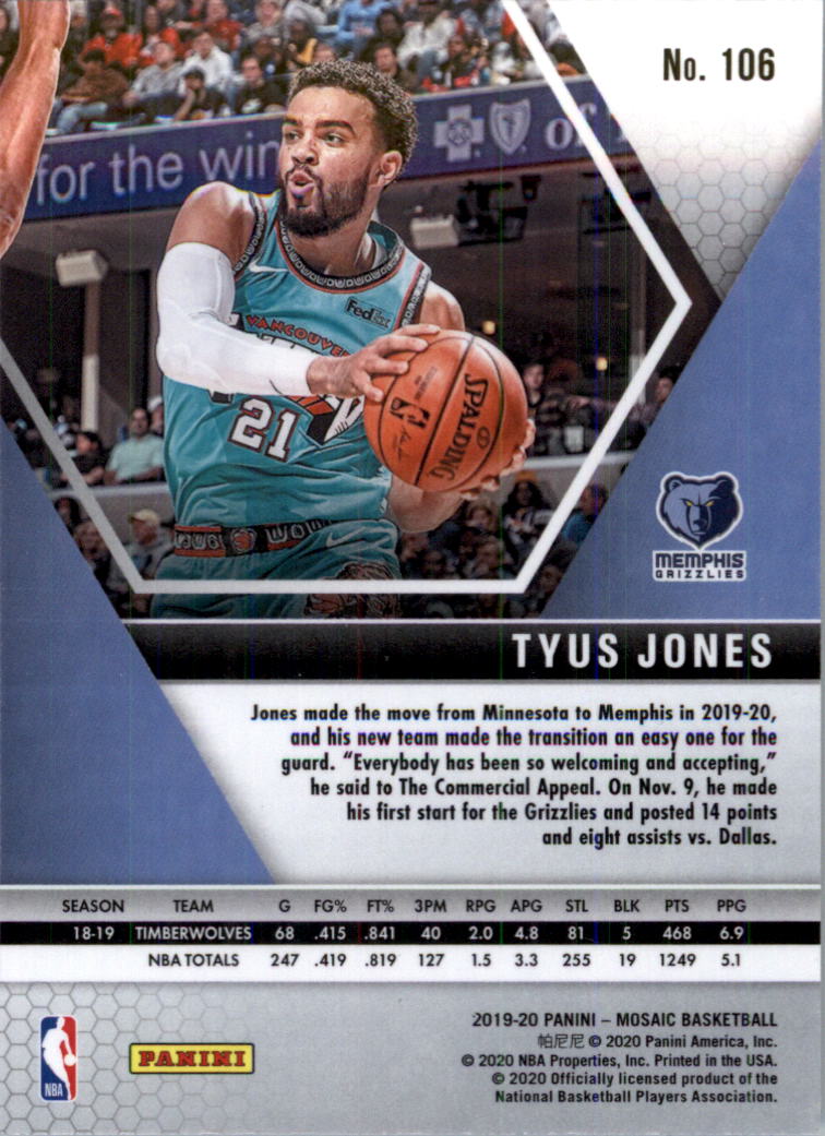 2019-20 Panini Mosaic Basketball Card Pick (Base) 101-300 - Picture 13 of 395