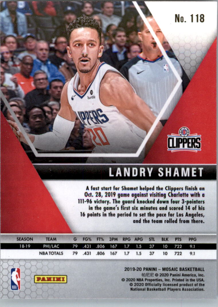 2019-20 Panini Mosaic Basketball Card Pick (Base) 101-300 - Picture 33 of 395