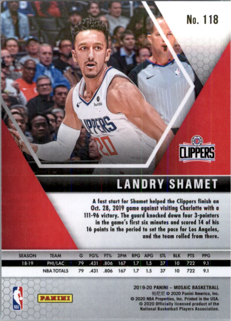 2019-20 Panini Mosaic Basketball Card Pick (Base) 101-300 - Picture 37 of 395