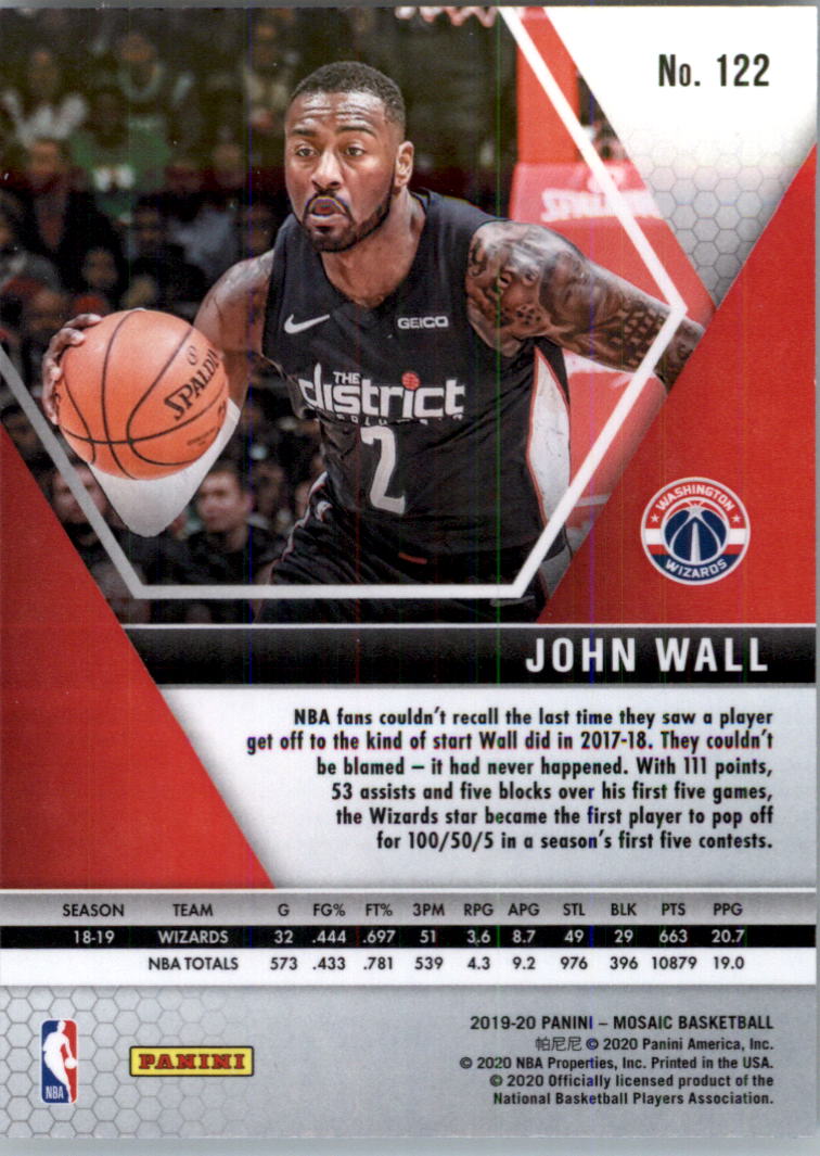 2019-20 Panini Mosaic Basketball Card Pick (Base) 101-300 - Picture 45 of 395