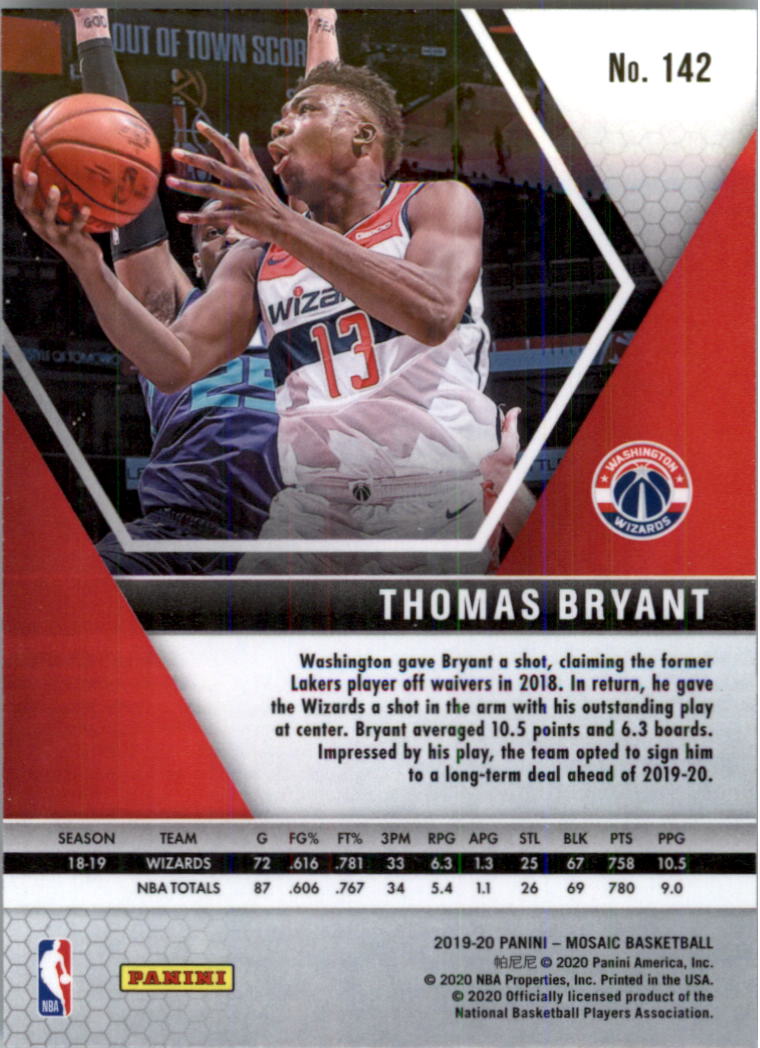 2019-20 Panini Mosaic Basketball Card Pick (Base) 101-300 - Picture 85 of 395