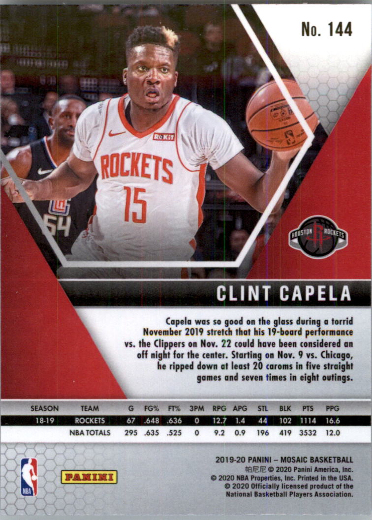 2019-20 Panini Mosaic Basketball Card Pick (Base) 101-300 - Picture 89 of 395