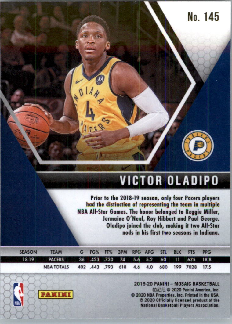 2019-20 Panini Mosaic Basketball Card Pick (Base) 101-300 - Picture 91 of 395
